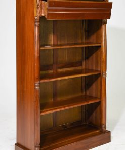 1940s Mahogany Open Bookshelf